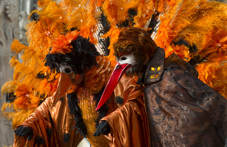 masks pair of masks in Veniceの写真素材