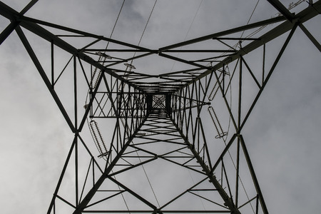 power line pylonの写真素材