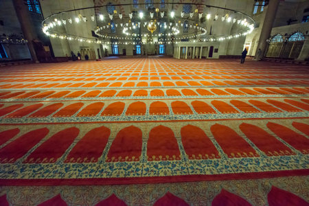 Sultanamet interior of the mosque in Istanbulのeditorial素材