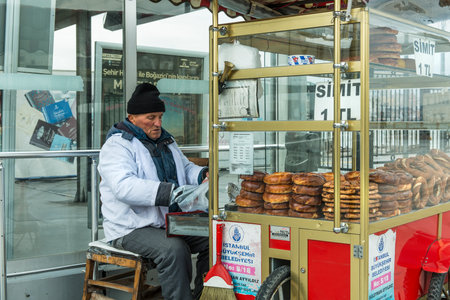 Simit salesman in Istanbul