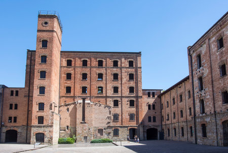 The "Rice Mill of San Sabba" in Trieste. detention site of prisoners waiting for their deployment in concentration camps during World War II.のeditorial素材