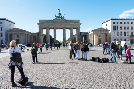 The Brandenburg gate.のeditorial素材