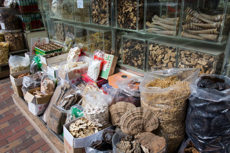 The dried fish market in Hong Kongのeditorial素材