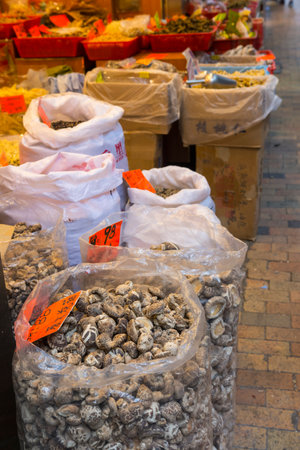 The dried fish market in Hong Kongのeditorial素材
