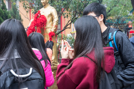 Sik Sik Yuen Wong Tai Sin Temple in Hong Kongのeditorial素材