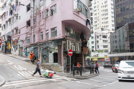 The street life in the Hong Kong streets