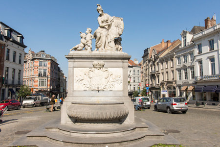 Minerve fountain in Brusselsのeditorial素材