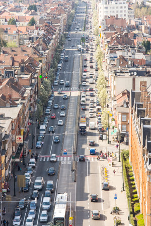 Aerial view of Brusselsのeditorial素材