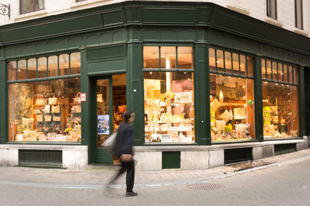A traditional chocolate shop in Belgium