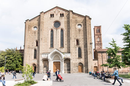 Saint Francis Cathedral in Bolognaのeditorial素材