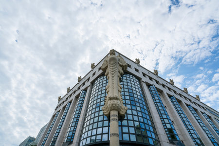 Detail of the building of Technic University libraryのeditorial素材