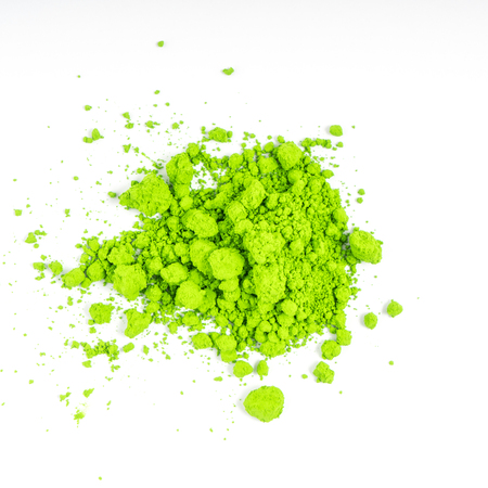 green colored natural green pigment powderの写真素材