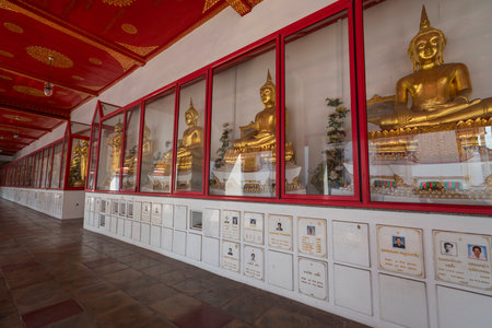 Bangkok - Buddha statues in Wat Patumkongka Soi Rachaworawlhamのeditorial素材