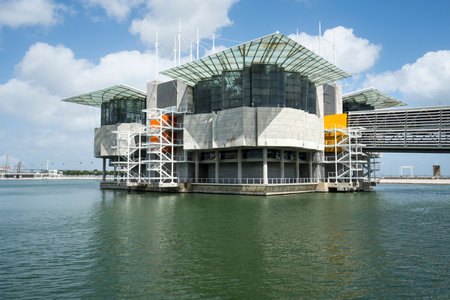 The building of Oceanario in Lisbon, Portugal