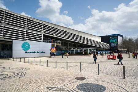 The building of Oceanario in Lisbon, Portugalのeditorial素材