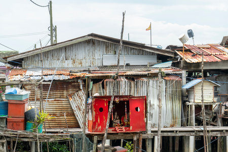 Pulau Ketam island, Malaysia. January 2019.  A small chapel along the wayのeditorial素材