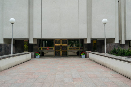 Vilnius, Lithuania. May 2019. A view of the Government of the Republic of Lithuania buildingのeditorial素材
