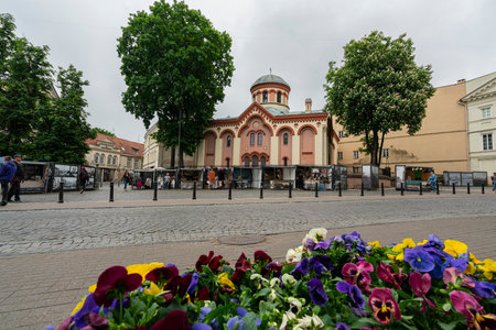Vilnius, Lithuania. May 2019. An outdoor view of Saint Parasceve Orthodox Churchのeditorial素材