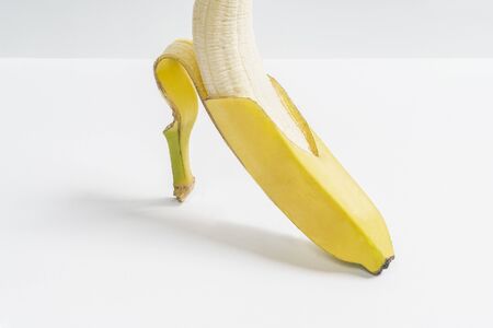the concept of a yellow shoeの写真素材