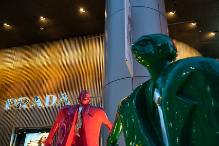 Singapore. January 2020. View of Giorgio Armani store in Orchard Road