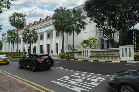 Singapore. January 2020.   The external view of the  College of Medicine Buildingのeditorial素材