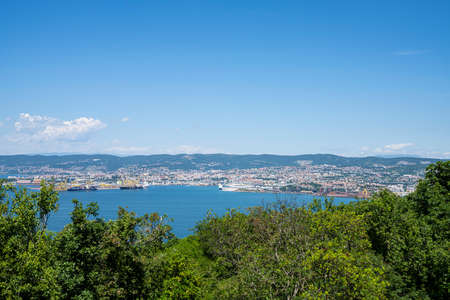 The panoramic view of the city