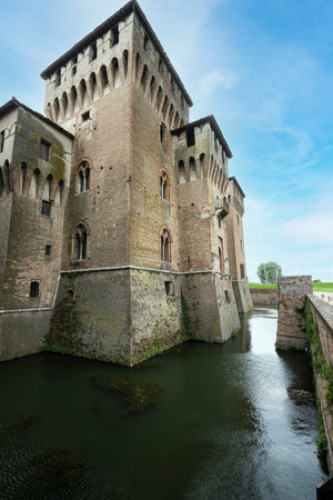Mantua, Italy. July 13, 2021. a panoramic view of the Castle of San Giorgio in thr city centerのeditorial素材