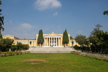 Athens, Greece. November 2021. Panoramic exterior view of the Zappeion building in the city centerのeditorial素材