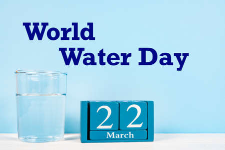 Thge concept of the Unitred Nations World Water Day at March 22の写真素材