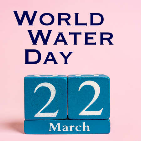 Thge concept of the Unitred Nations World Water Day at March 22の写真素材