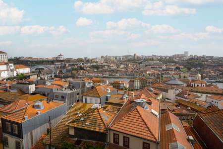 Porto, Portugal. March 2022. panoramic view of the city centerのeditorial素材