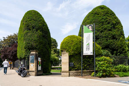Luxembourg city, May 2022. exterior view of the Villa Vauban cultural center in the city center