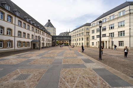 Luxembourg city, May 2022. panoramic view of the Judicial City