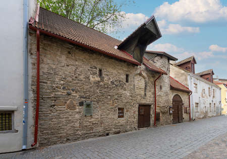 Tallinn, estonia. July 2022. exterior view of the Ukrainian Greek Catholic Church in the city centerのeditorial素材