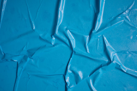 Wet and wrinkled sheet of paper. Background mockup.の写真素材