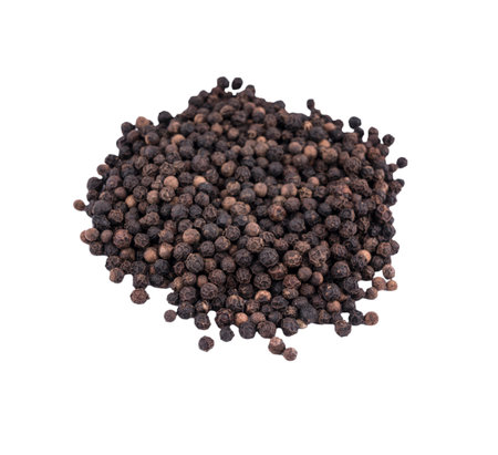 a bunch of black peppercorns on a transparent background