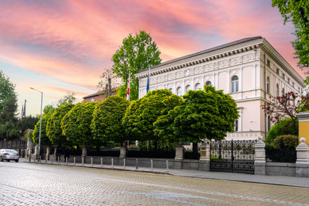 Sofia, Bulgaria. May 2023. External view of the austrian embassy building in the city centerのeditorial素材