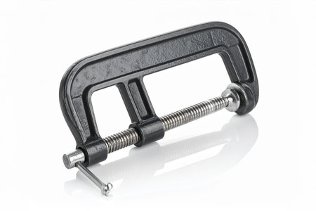 AI generated image. a clamp on a white surfaceの素材