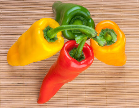 beautiful long pepper was photographed in a photographic studioの写真素材