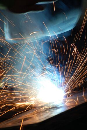 Welder at work