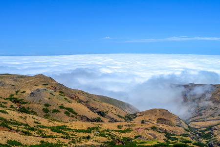 Above the clouds. Cloud tide.Madeira, Pico de Arieiro