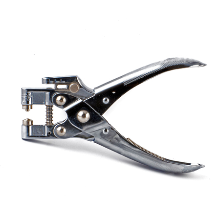 eyelet plier for punch and eyelets isolated on white background.の写真素材