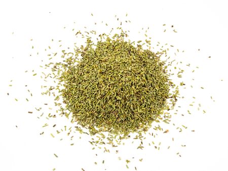 Armatic Rosemary dried, isolated on white background.の写真素材