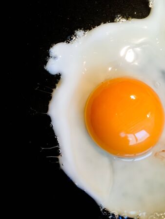Fried egg in the pan