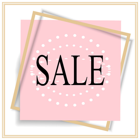 Sale square banner. Black Friday design template. Summer sale sticker. Vector illustration.のイラスト素材