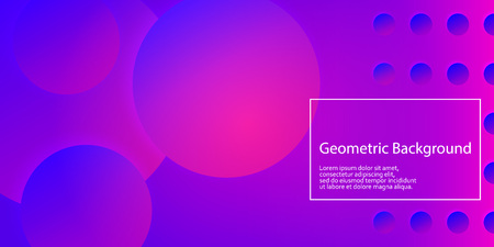 Geometric background. Minimal abstract cover design. Creative colorful wallpaper. Trendy gradient poster. Vector illustration.のイラスト素材