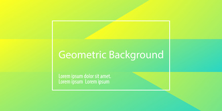 Geometric background. Minimal abstract cover design. Creative colorful wallpaper. Trendy gradient poster. Vector illustration.のイラスト素材