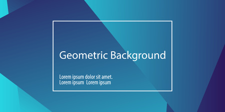 Geometric background. Minimal abstract cover design. Creative colorful wallpaper. Trendy gradient poster. Vector illustration.のイラスト素材
