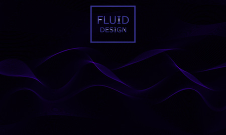 Flow shapes design. Liquid wave background. Abstract 3d flow shape.のイラスト素材