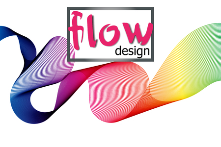 Wave colorful texture on dark background. Flow shapes design. Liquid wave background. Abstract 3d fluid shape. Color pattern. Modern fluid colors.のイラスト素材